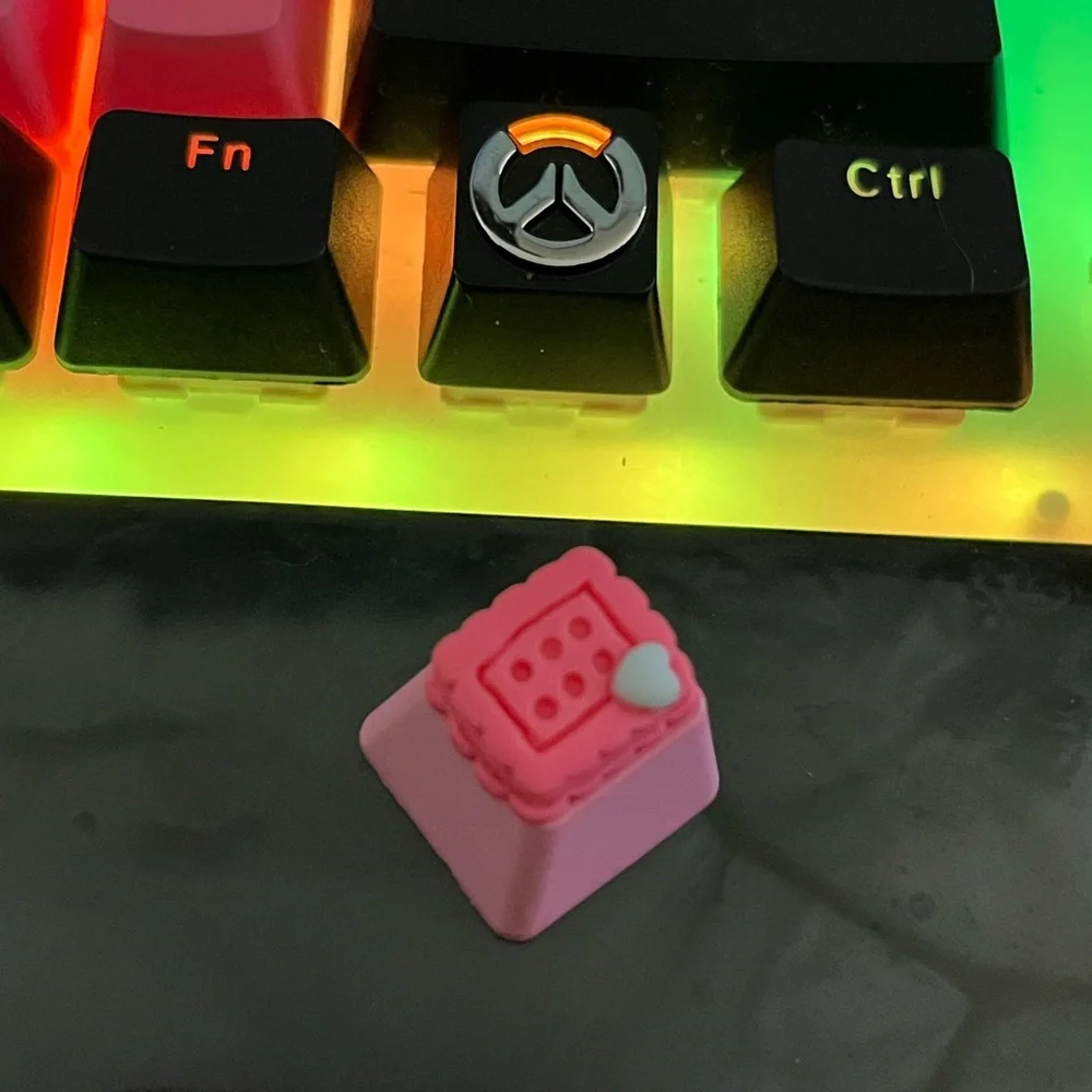Cute Pink Snack Artisan Keycap, for OEM Switches